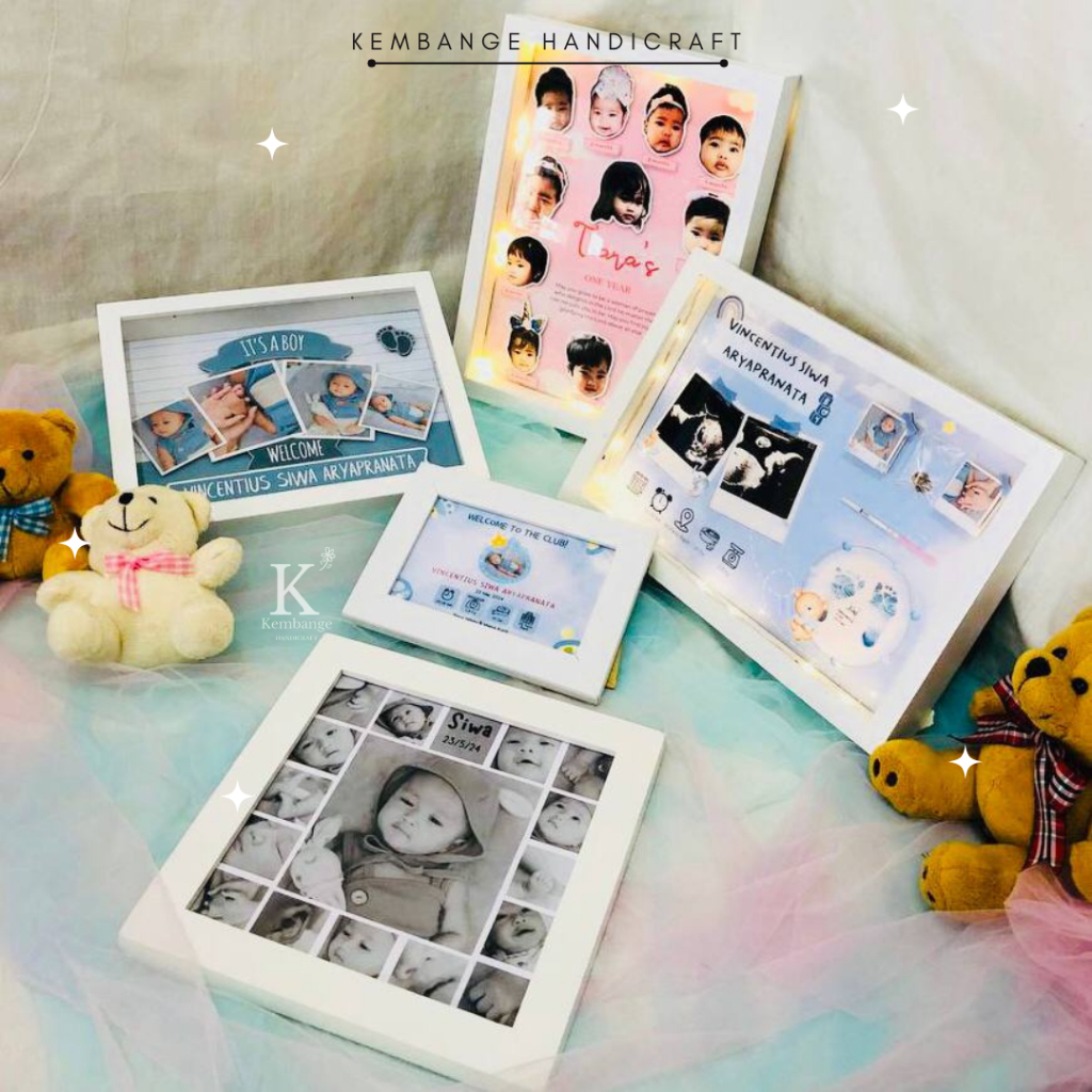 FIGURA CUSTOM BABY BORN SERIES KADO BAYI NEWBORN KOLASE FOTO HADIAH KELAHIRAN