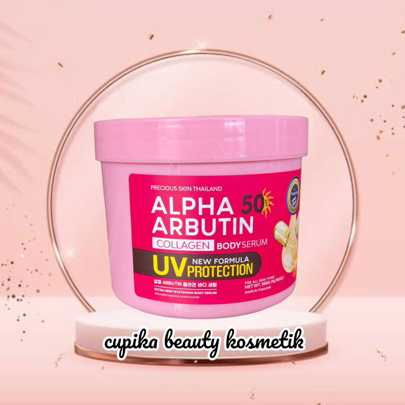 ap,zz - ALPHA ARBUTIN COLLAGEN BODY SERUM 500 ML UV PROTECTION SPF 50 PA++++ - LOTION SUNSCREEN