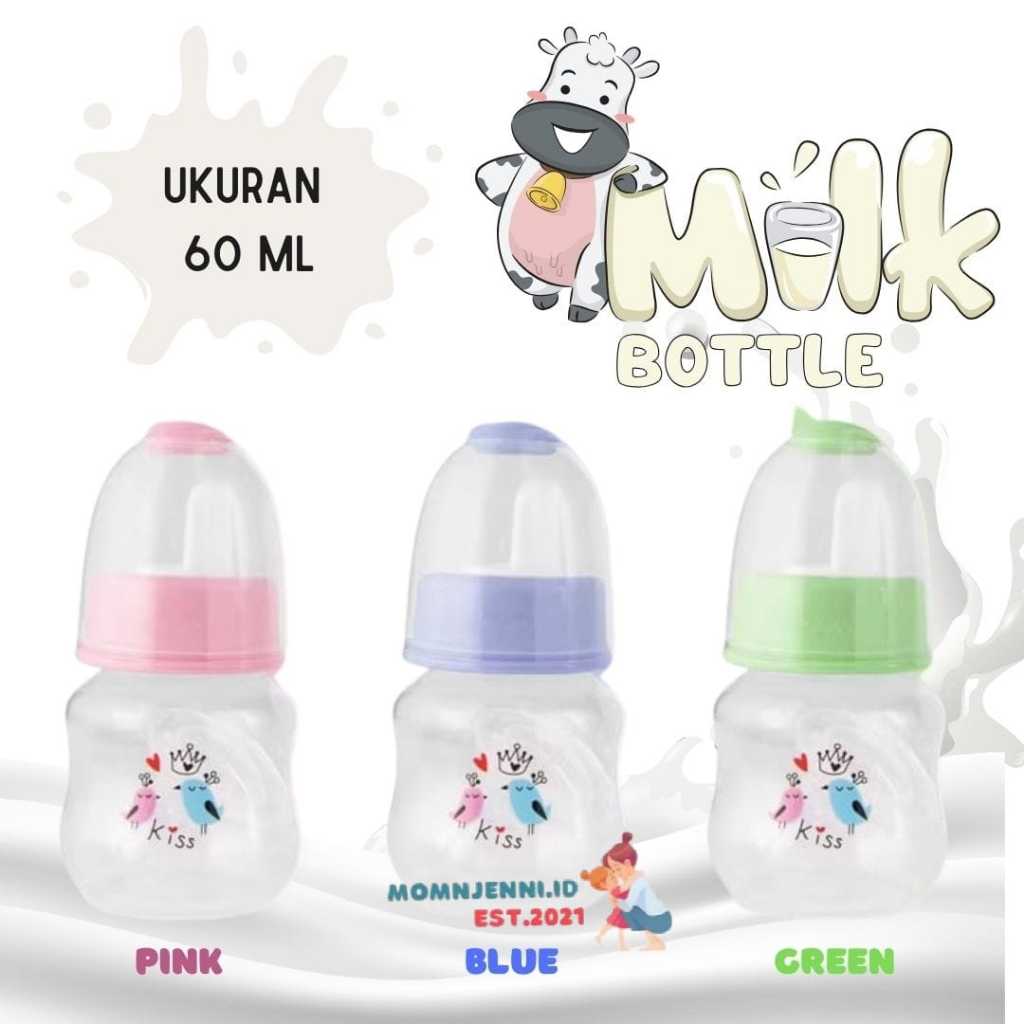 Botol susu bayi newborn dot silikon dot nipple standard botol susu bayi 60ml botol susu bayi dot