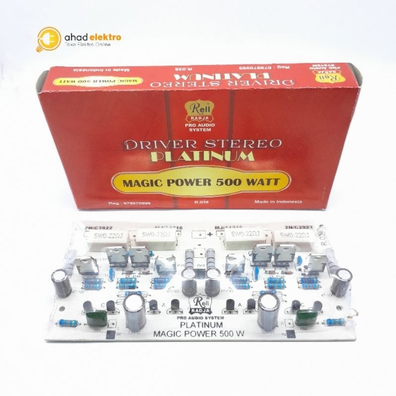 KIT DRIVER POWER 500 WATT STEREO PLATINUM MAGIC By Rell