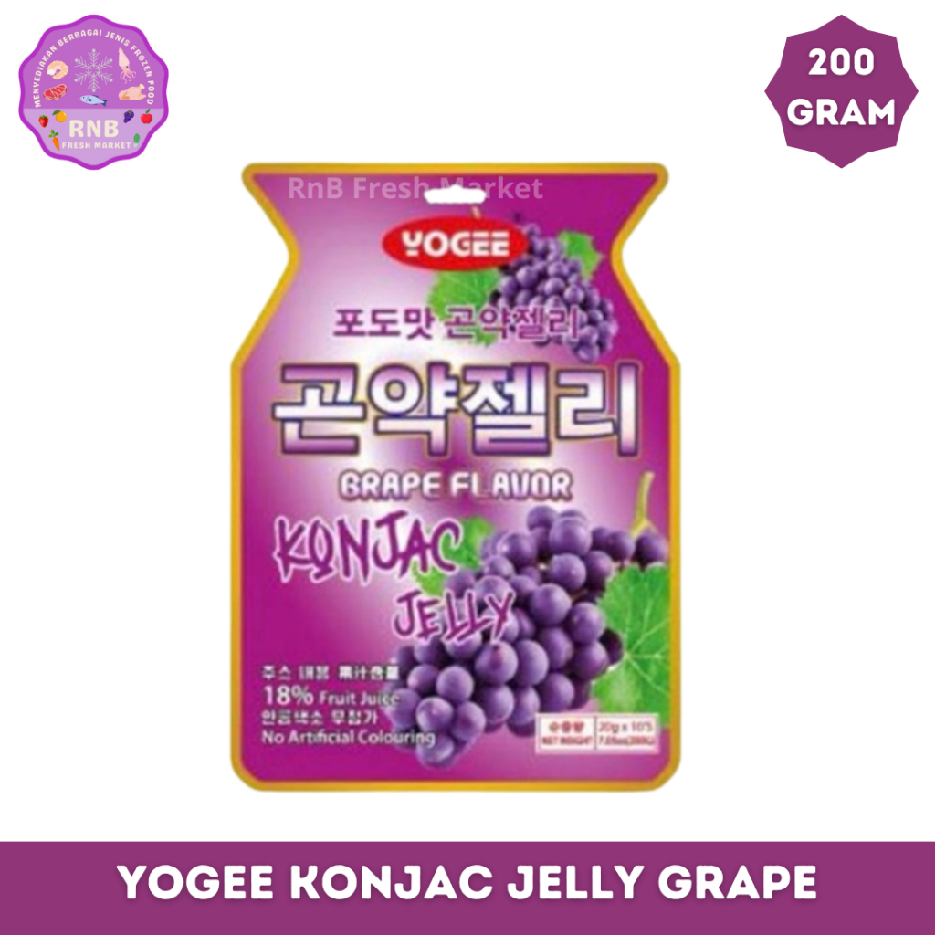 

Yogee Konjac Jelly Grape Netto 200 Gram