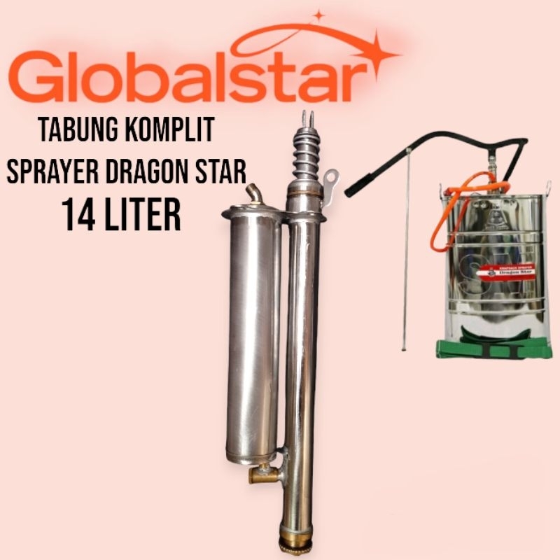 Tabung pompa sprayer dragon star komplit pnp sprayer dragon 14 liter