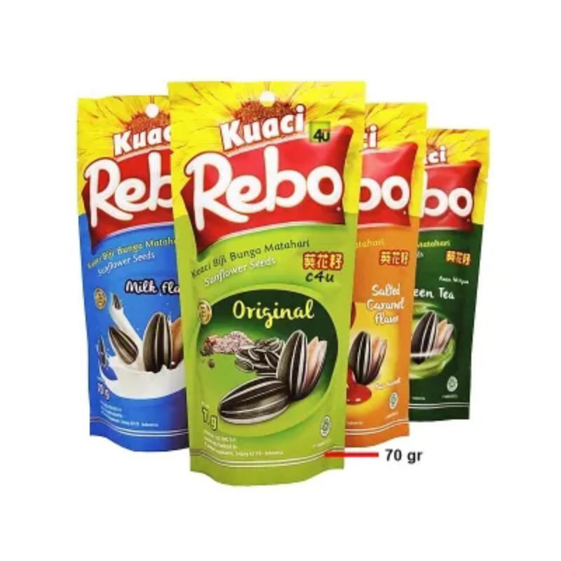 

REBO - Kuaci Biji Bunga Matahari - 70 gr 4Varian rasa