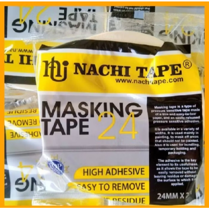 

Nachi Lakban kertas masking tape 1inch [24mm]X20yard