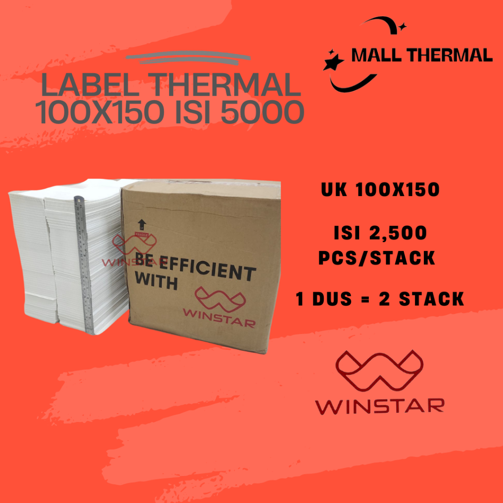 

THERMAL ISI 5000 pcs UK 100X150 mm TIPE LIPAT
