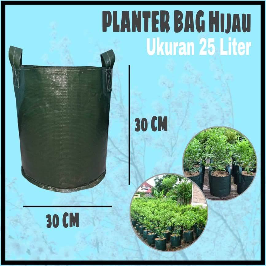 Planter bag ukuran 30 liter hijau (30x30)
