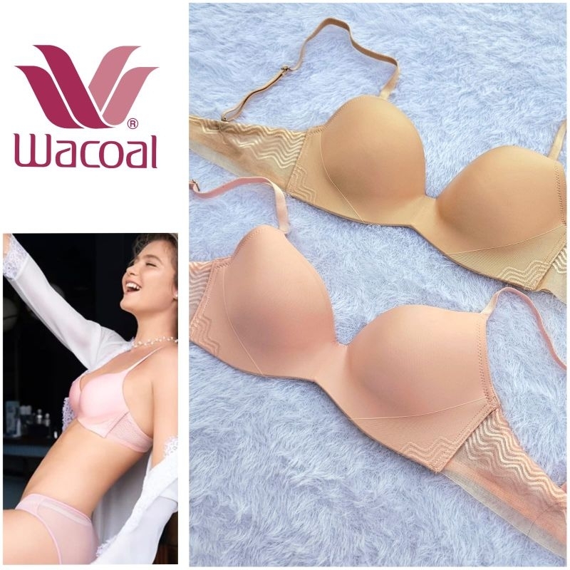 BRA WACOAL MOOD NEW TRAVEL BRA TANPA KAWAT IB 3204 NON WIRE WIRELESS BH WANITA BUSA SEDANG IB3204 K1