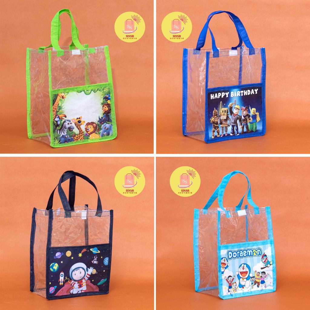 

GOODIE BAG TAS MIKA HAMPERS ULTAH MODEL KANTONG SOUVENIR ULANG TAHUN UK 20 X 14 X 25 - MUAT BOX KFC