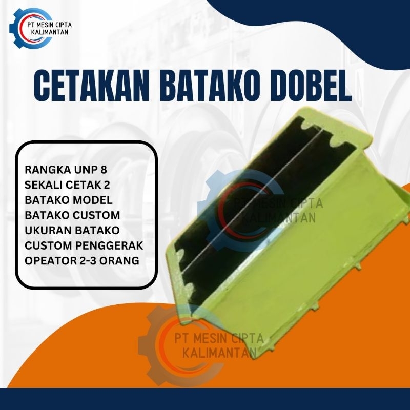 Cetakan Batako Dobel