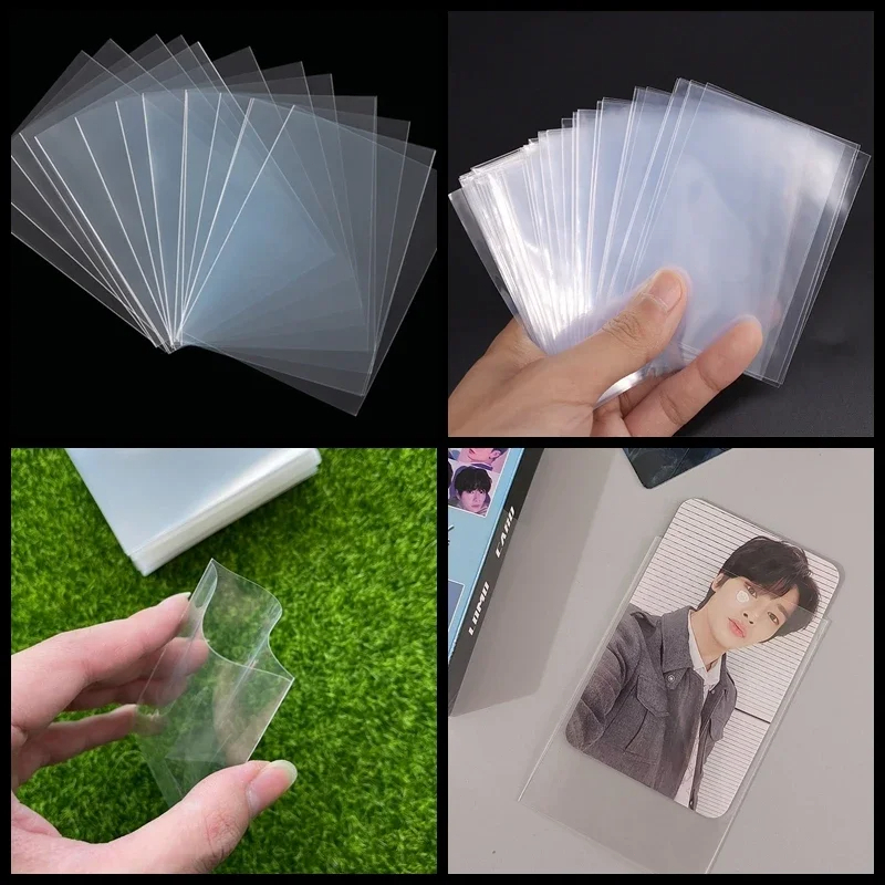 

【Ready!!】100pcs/set Various Sizes Transparent Card Sleeves Magic Card Game Tarot Poker Cards Protector Board Game Card Sleeves