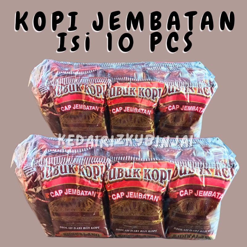 

10PCS KOPI CAP JEMBATAN / KOPI HITAM SIDIKALANG /KOPI BUBUK SACHET MEDAN