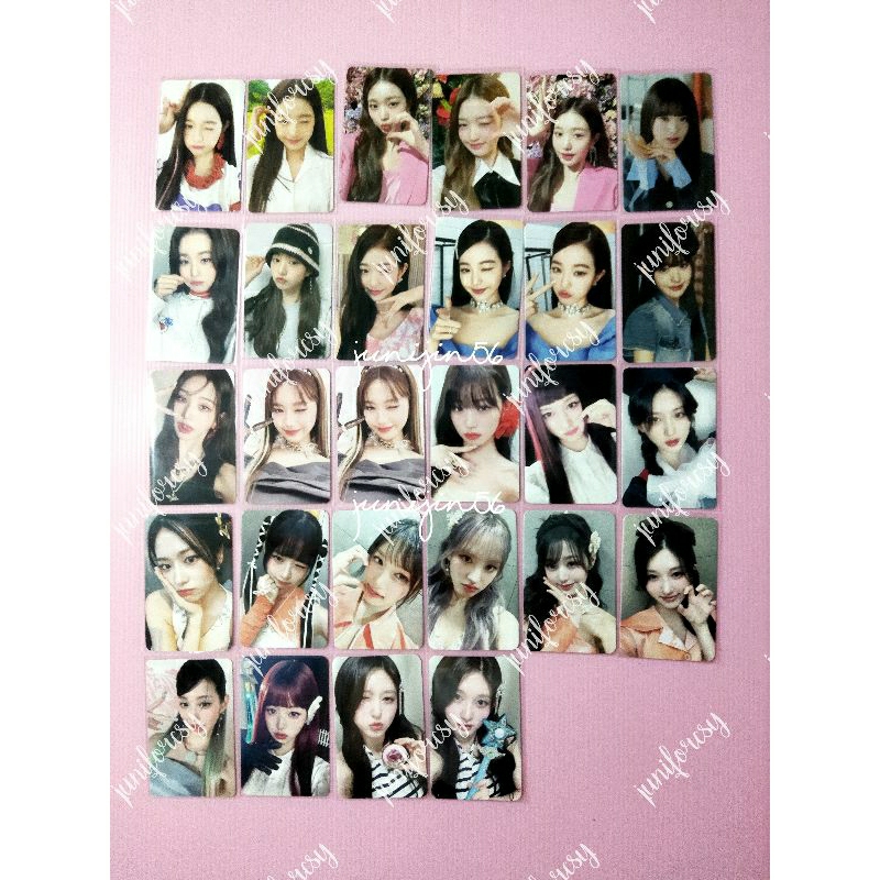 IVE OFFICIAL PC PHOTOCARD WONYOUNG GAEUL LIZ REI LEESEO YUJIN