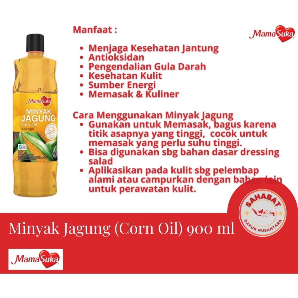 

Minyak Jagung (Corn Oil) Mamasuka 900 ml