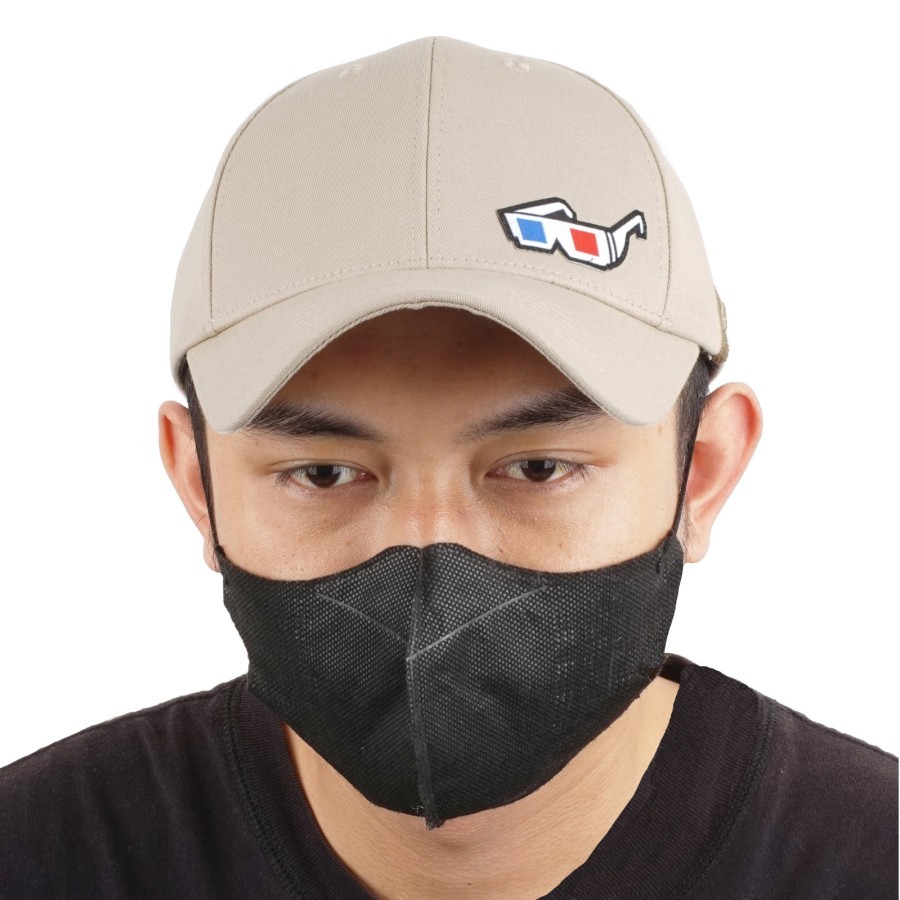 Topi Pria Kalibre Caps Sunglasses Cream 940184237 topi baseball topi bisbol Original 940184