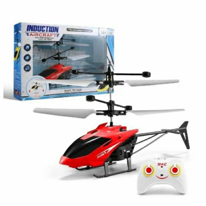 Helikopter rc remot kontrol with mainan helikopter sensor tangan dan bisa pake remot