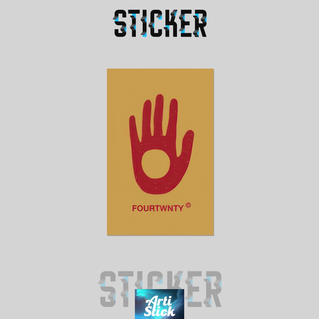 (3 pcs) Sticker Band Series FOURTWNTY NEW LOGO | Vinyl Laminasi anti air | ArtiStick Merch