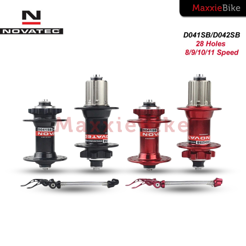 Hub FreeHub Novatec 28 Hole Six Bolt Sealed Bearing Jangkrik–2 Warna