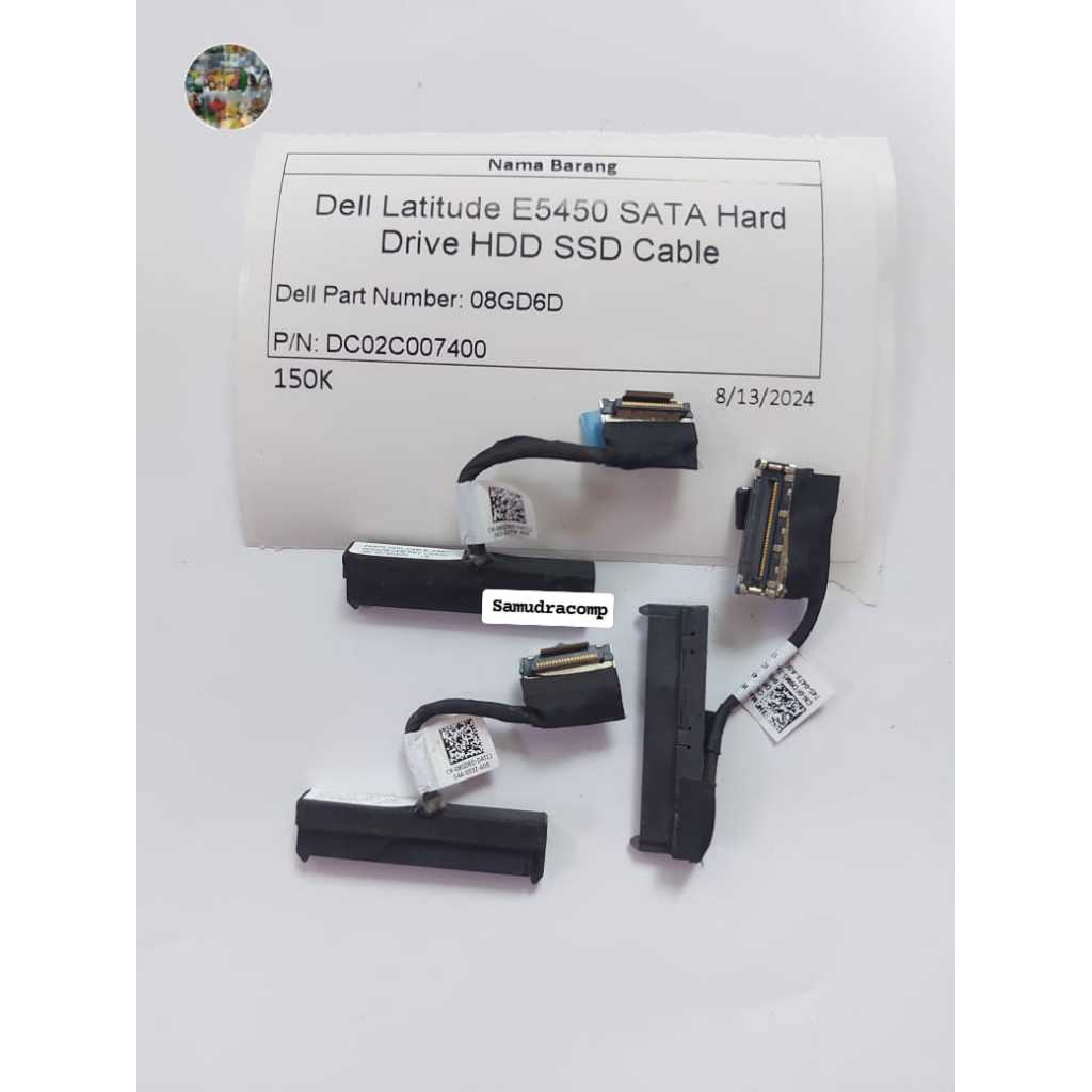 Dell Latitude E5450 SATA Hard Drive HDD SSD Cable Dell Partnumber 08GD6D P/N: DC02C007400