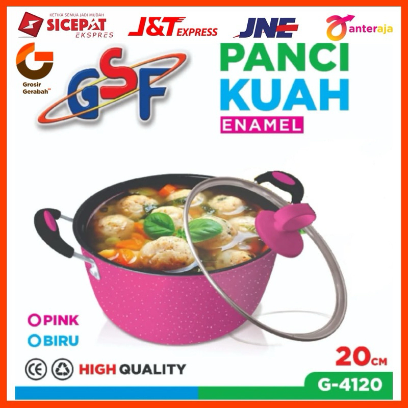 gsf panci kuah enamel 20cm g4120