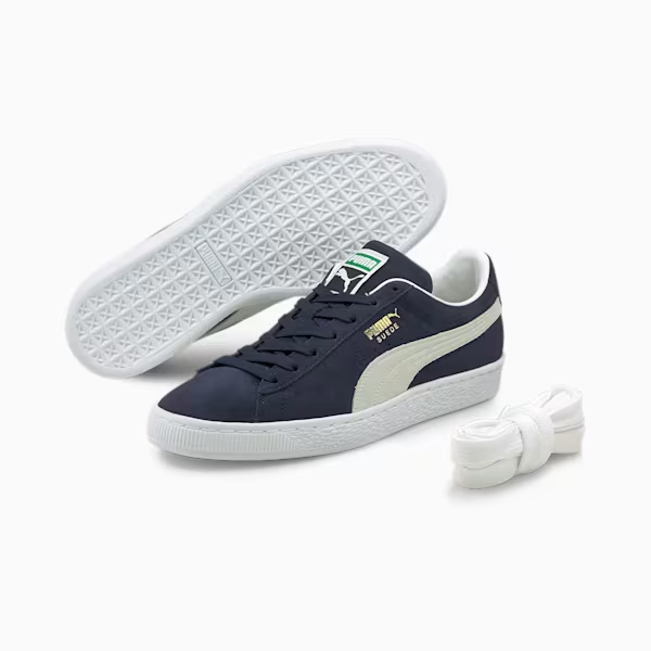 Sepatu Puma Casual Suede Classic XXI Peacoat-White 374915 04