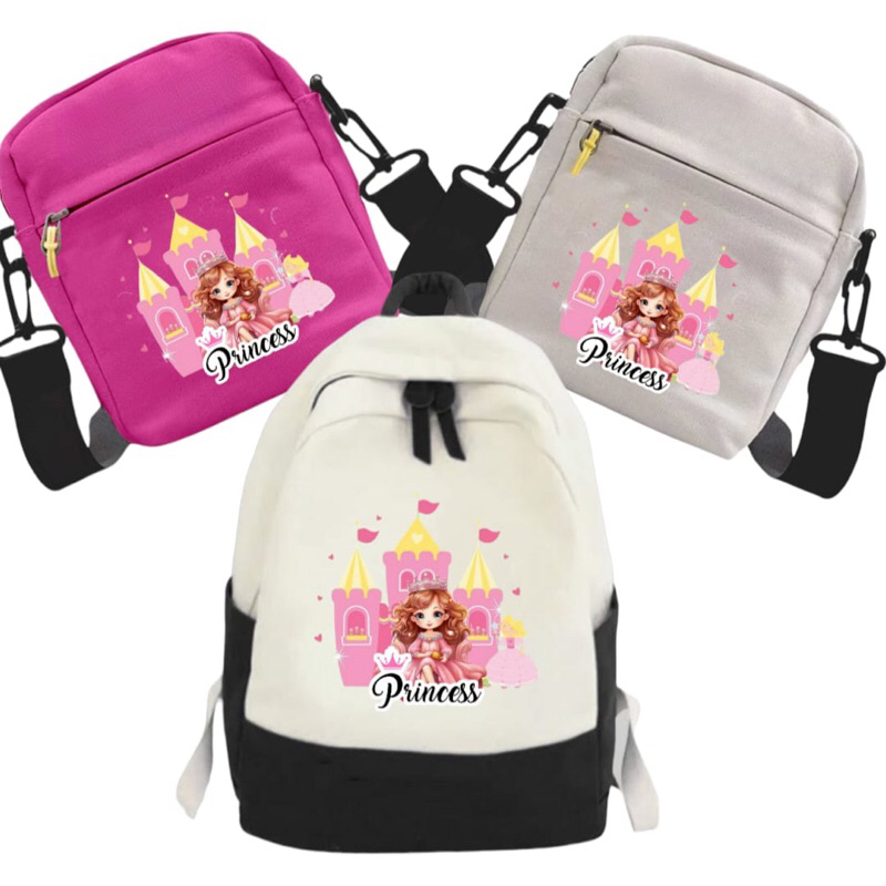 Tas Princess tas sekolah anak gambar princess Tas Sekolah Princess Viral tas slempang Selempang Prin