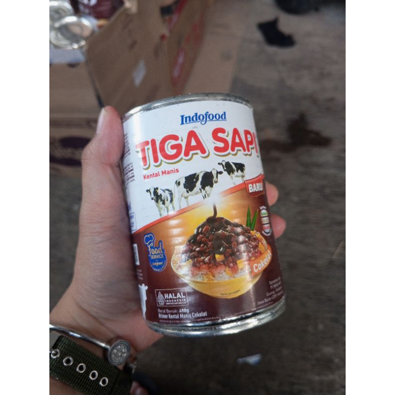 

susu cokelat tiga sapi