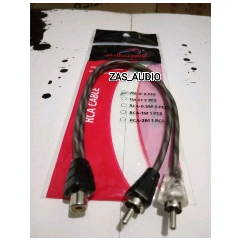 Kabel RCA HOLLYWOOD Cabang 1 cewek 2 cowok berkualitas