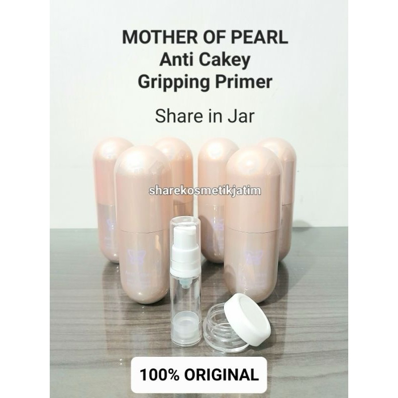 (Share in Jar) MOP Mother Of Pearl Primer Anti Cakey Lock & Smooth Gripping Primer MOP by Tasya Fara