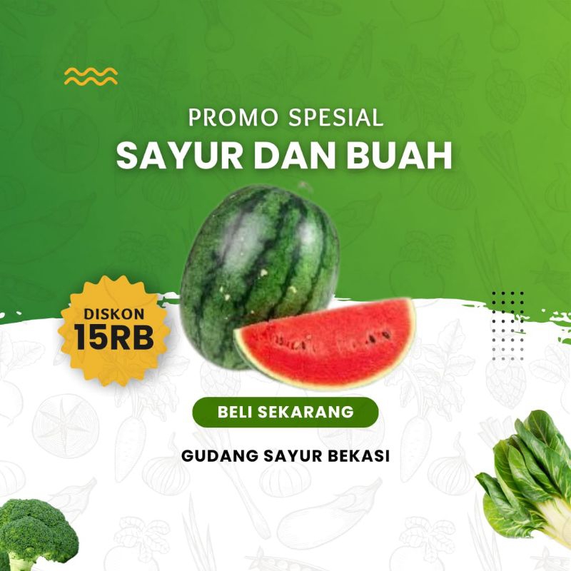 

Buah Semangka 1 Buah (3 - 4 kg)