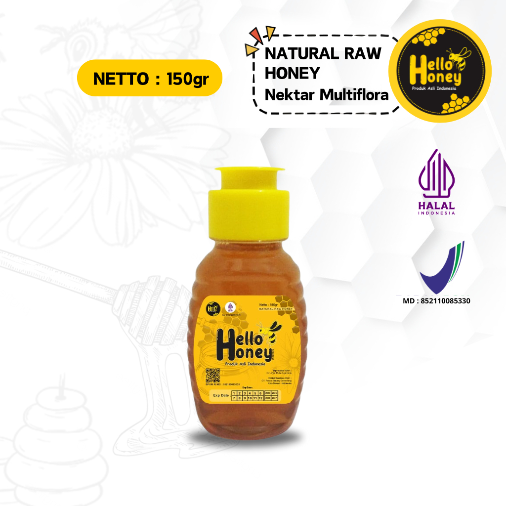 

Hello Honey - Madu Asli Murni - Natural Rew Honey