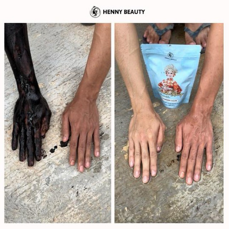 Ay00 LULUR BEDDA LOTONG BUBUK BY HENNY BEAUTY BPOM BODY SCRUB LULUR PEMUTIH Pencerah badan