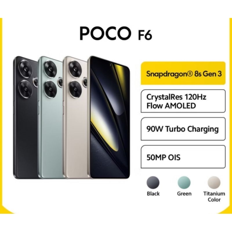 Promo POCO F6 8/256GB Garansi Resmi