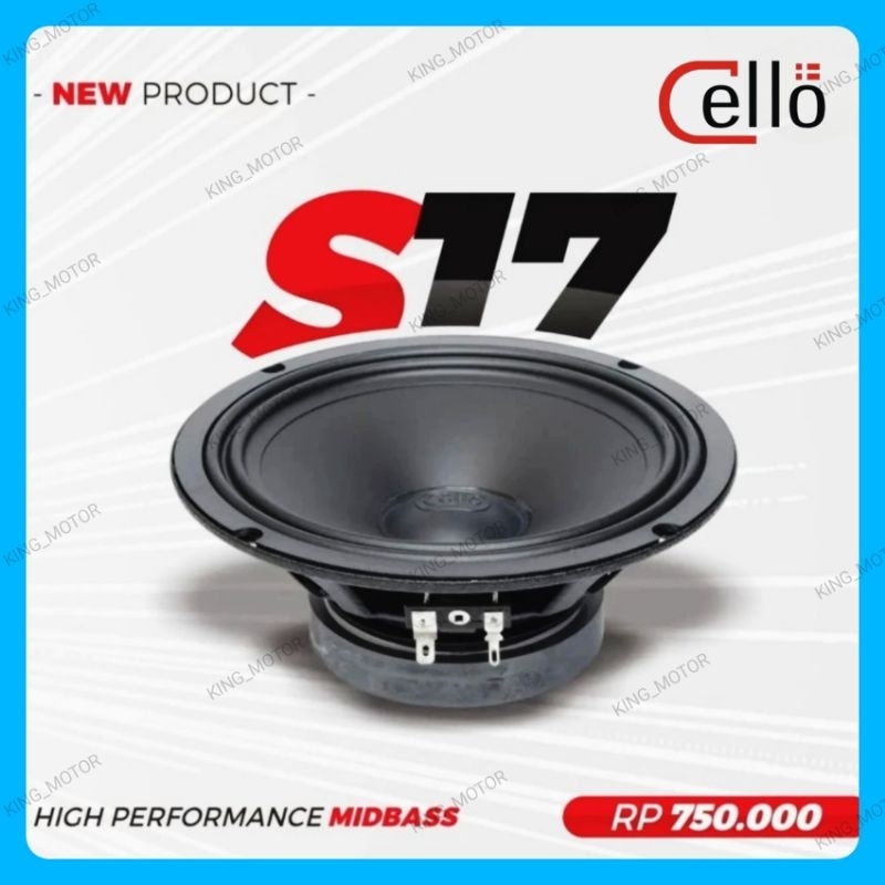 Speaker Midbass 6.5 inch Cello S17