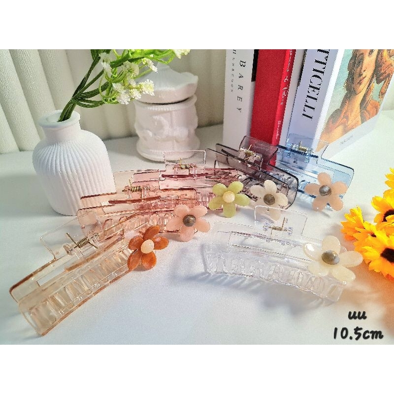 jedai rambut bunga / jepit rambut bening / jepitan rambut matahari / jedai flower