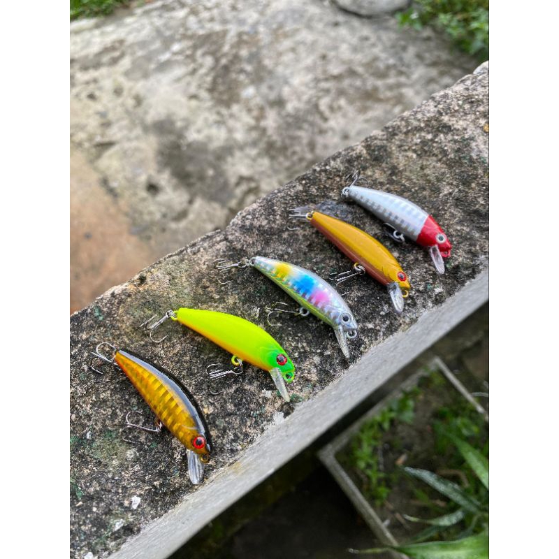 umpan casting hampala minnow ukuran 6 cm sinking