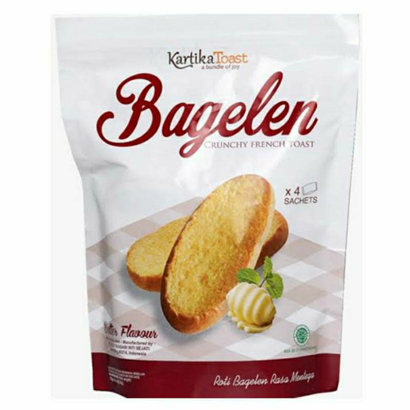 

GR kartika toast bagelan butter 72 gr dan bagelan cheese 72 gr