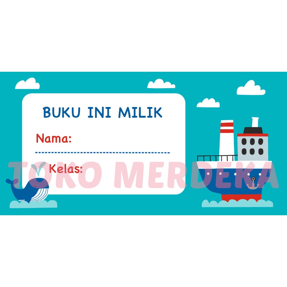 

SHIP" - Sticker label nama buku pelajaran