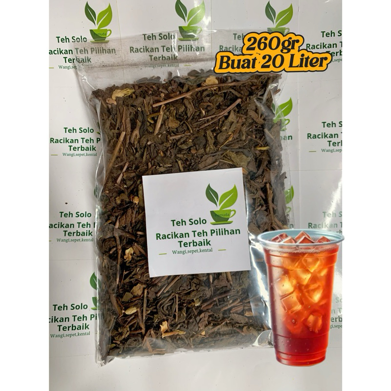 

Racikan khas Teh Solo Wangi legit sepet kental 260gram/20liter