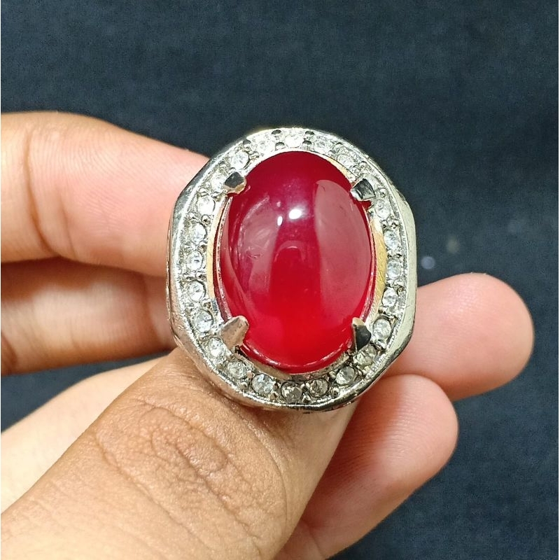BATU RED CARNELIAN AGATHE (RED BARON) ASLI NATURAL