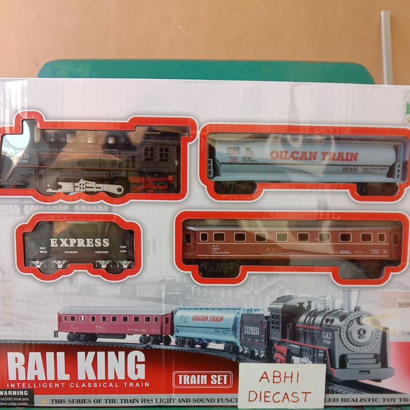 Rail king intelligent classical train set jumbo 16 pcs no.19051-4 sound mainan kereta api railking a