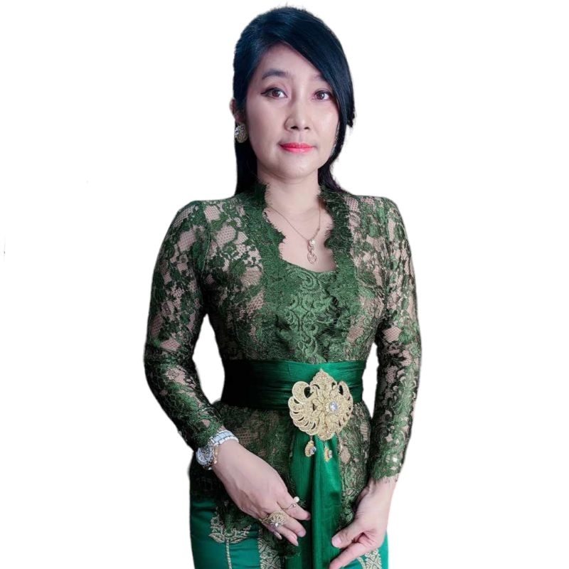 Kebaya Brokat Metalik Bali 8