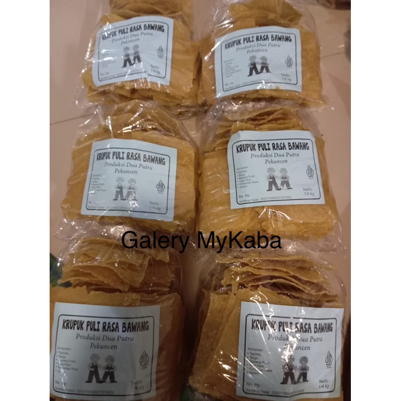 

kerupuk gendar / puli rasa bawang berat 250gr