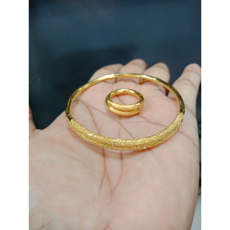 gelang set cincin emas penang