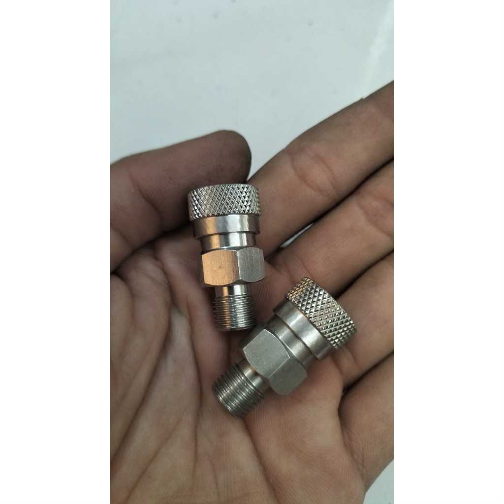 KUPLER BETINA MINI DRAT LUAR STAINLES - KUPLER BETINA MINI STAINLES