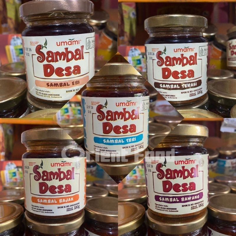 

Umami Sambal serbaguna 180gr Sambal Terasi / Sambal Ebi / Sambal Teri / Sambal Bajak / Sambal Bawang