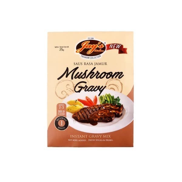 

Jay's Mushroom Gravy 25gr | Jays Saus Rasa Jamur