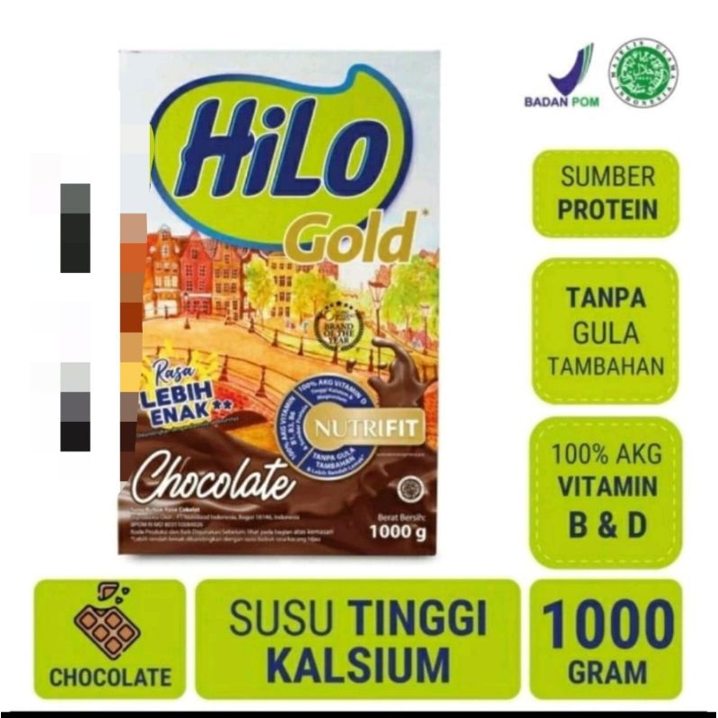 

Hilo Gold Chocolate coklat cokelat 1000 g gr