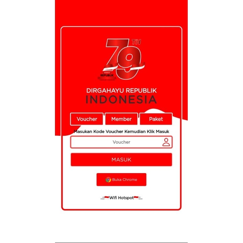 Login Page Mikrotik | Hotspot Login Page Thema 17 Agustusan