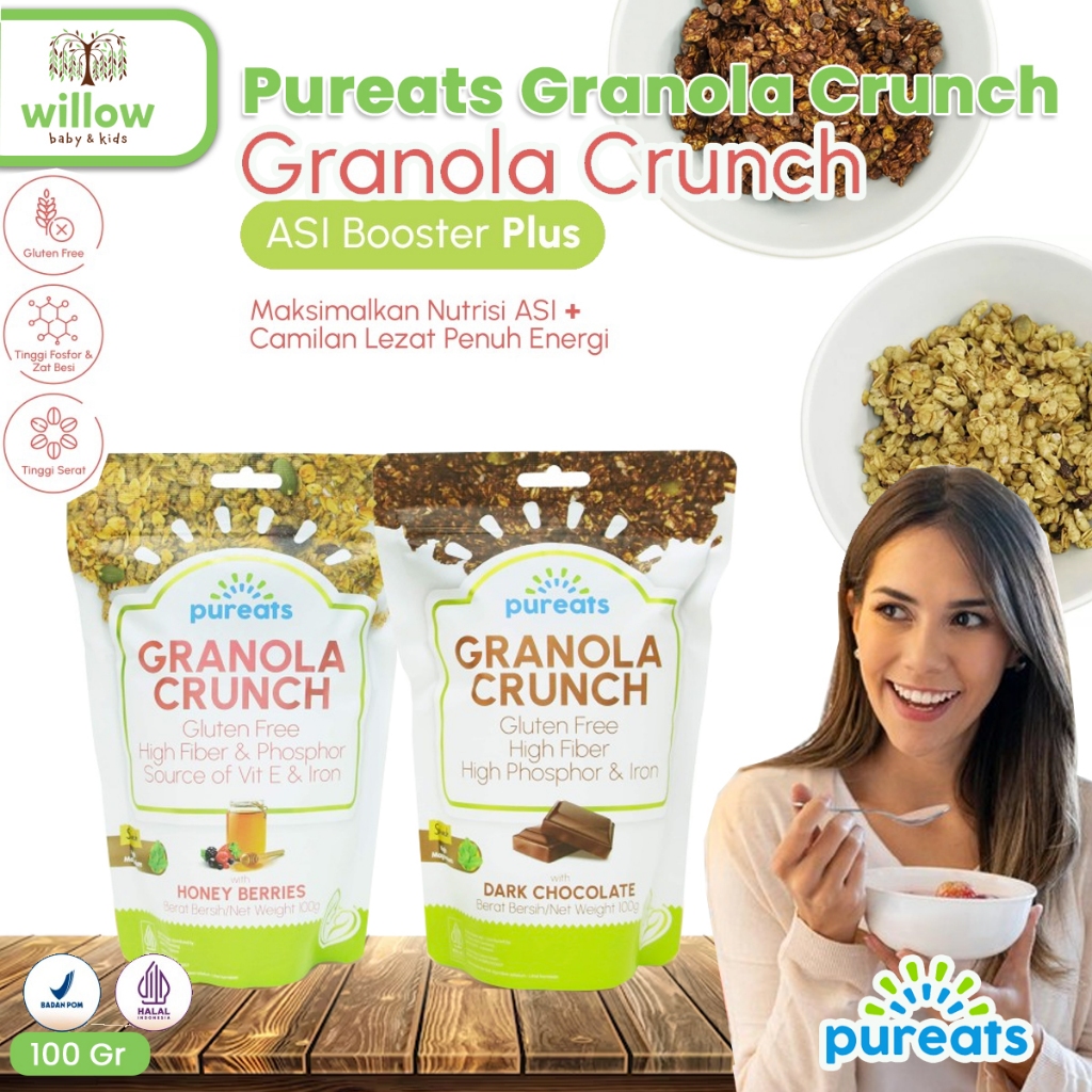 

Makanan Instan - Pureats Granola Crunch 100Gr