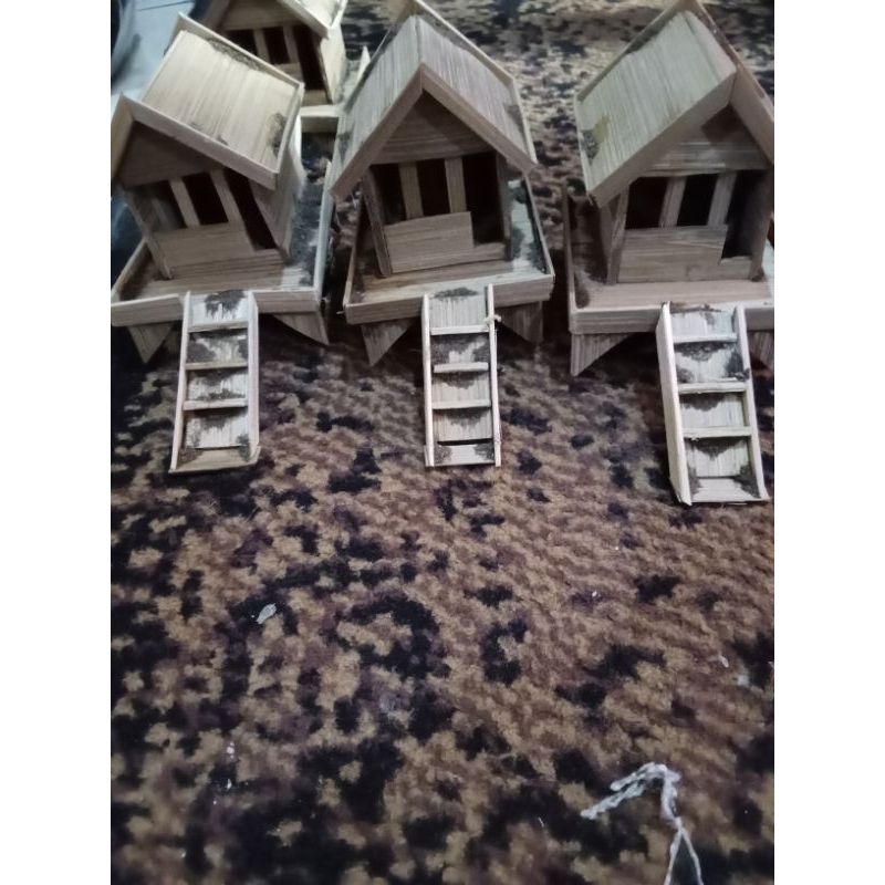 miniatur rumah untuk aquascep atau bonsai